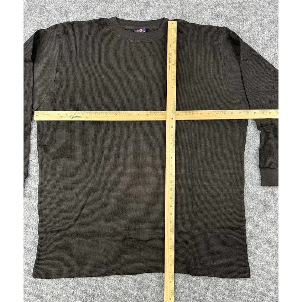 Vintage Jordan Craig Men's Black Thermal Long Sleeve‎ Crew Neck Shirt XXL NEW